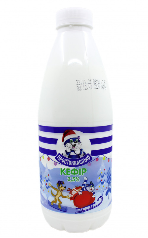 Кефір ПРОСТОКВАШИНО 2,5%, 870г, пляшка пластикова